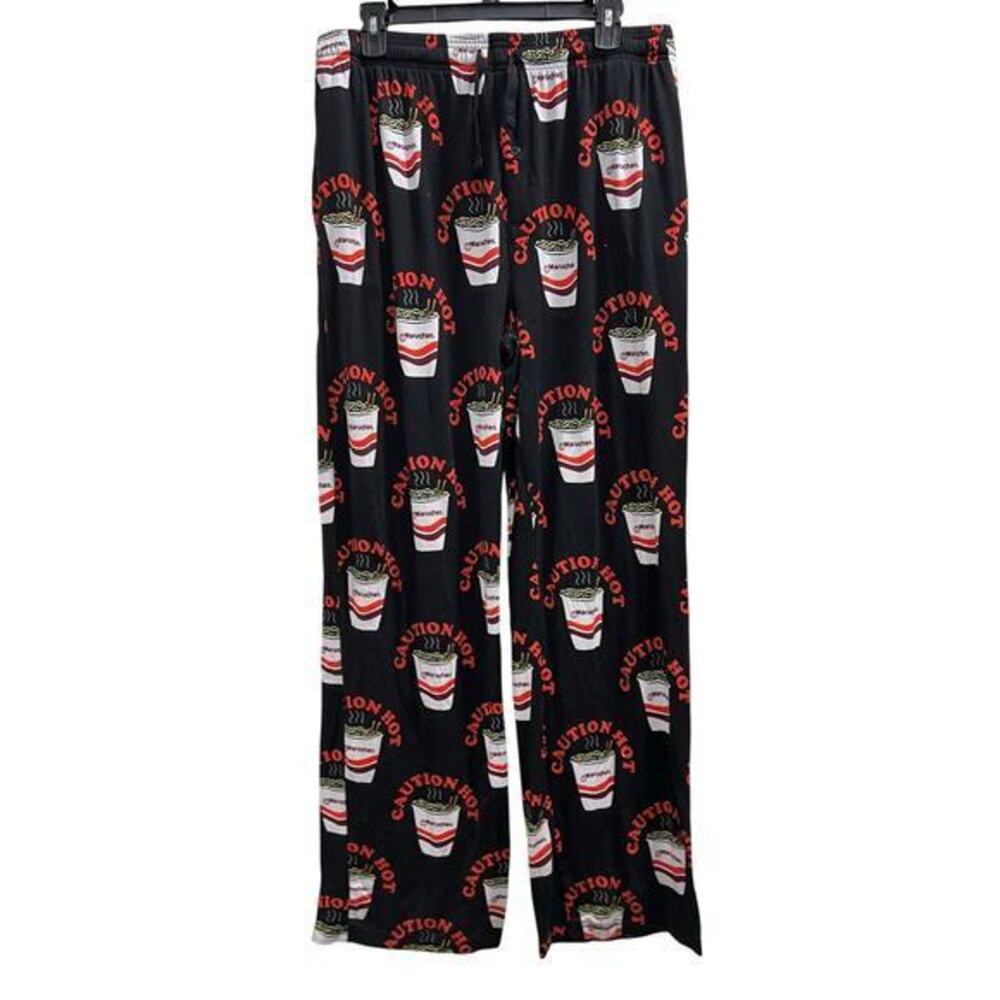 Maruchan ramen noodle Caution Hot Ramen leisure lounge pants pockets sz XL